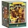 Rolife Casa in Miniatura da Costruire Book Nook Kit Fai da te Per Adulti Kit di Costruzione di Mini Casa Modellismo (Quiet Corner Study)