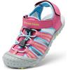 DREAM PAIRS Sandali Sportivi Bambini Estivi | Tomaia idrorepellente, soletta EVA, chiusura a strappo, suola gomma antiscivolo, traspiranti, per giochi acquatici.