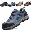 ISOOUS Scarpe Antinfortunistiche Uomo Donna con Punta in Acciaio Grigio Blu 42 EU