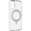 cellularline - Spin Mag - Compatibile con iPhone 17 - Custodia con supporto ad anello rotabile, compatibile con ecosistema Magsafe - Bordi rialzati - Trasparente