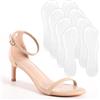 Bukihome 4 paia di solette per tacchi alti da donna - Bukihome 3/4 inserti in gel per tacchi alti, sandali, invisibili, morbidi pattini antiscivolo, dolore ai piedi (EU 39-44,5)