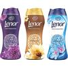 Lenor, Set di profumi per la biancheria, profumo di fiori di ametista, orchidea dorata, freschezza di aprile, 3 x 210 g
