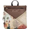 Anekke Mochila cuadrada Blossom | Chiusura a Cerniera, Tasca Anteriore e Posteriore, Tracolla Regolabile, Composizione 100% PU, Peso 500 g