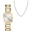 Armani Exchange Donna Orologio in acciaio inox color oro da 27 mm, AX7186SET