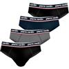 pierre cardin underwear Pierre Cardin Slip Uomo Cotone, Intimo Uomo, Ipoallergenico, Supporto Senza Compressione (Set di 4), Nero, Blu, Grigio, Taglia XL