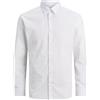 JACK&JONES PLUS Camicia da Donna Jjjoe LS Plain Pls, Bianco, XXXXXL