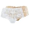 Sans Complexe - Arum - Confezione da 2 Slip - Pizzo - Donna - Bianco + Beige - M