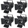 ZonQoonz 200 W COB Illuminazione per palcoscenico a LED Spot Luce dmx512 Bianco freddo/Caldo Effetti di illuminazione Proiettori per festa,Disco Chiesa Teatro,Illuminazione architettonica-4PCS