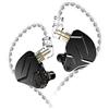 KZ ZSN PRO X 1DD+1BA Dynamic Drive - Auricolari ibridi ad armatura bilanciata, HiFi DJ Monito con cancellazione del rumore, auricolari in metallo, con cavo staccabile a 2 pin (nero, senza microfono)