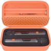 Boobowl Custodia per microfono wireless compatibile con JBL Wireless due microfoni, per JBL Partybox, custodia portatile da viaggio per ricevitori, batterie e altri accessori (solo scatola) (arancione