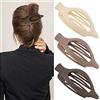 ATODEN Fermagli per capelli piatti per capelli spessi e sottili, grandi clip a coccodrillo opache, mollette a becco d'anatra, clip per capelli neutri da donna, 3 pezzi