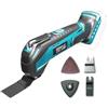 Dedra Strumento multifunzione a batteria, 18 V, DEDRA SAS+ALL in scatola senza batteria e caricabatterie, con 4 accessori, strumento multifunzione per tagliare, da 11.000 a 21.000 min-1