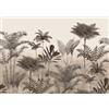 Rasch Tapete 556254 - Carta da parati fotografica su tessuto non tessuto con palme in beige, grigio e marrone, collezione Lirico, 3,00 m x 4,24 m (lunghezza x larghezza)