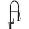 Moen Rubinetto da cucina a molla pre-risciacquo nero opaco CIA con PowerBoost Pro, 7822BL