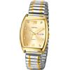 JewelryWe Orologio Elastico Quadrato con Calendario: Orologio da Uomo Donna al Quarzo con Zircone Numero Romano Idee Regalo per Lui Lei