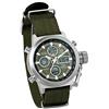 JewelryWe Orologi Sport Militare Noctilucente, Movimento al quarzo giapponese, Cinturino in nylon esterna impermeabile, Orologi da uomo, Verde