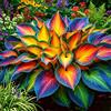 MYIJHMGB Hosta senza luce solare - Hosta tollerante all'ombra per interni ed esterni - L'acqua è sufficiente per la crescita-6 PCS-A
