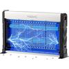 YISSVIC Lampada Antizanzare Elettrica UV LED,2M Cavo di Alimentazione,Catena Sospensione,Cassetto Raccogli Insetti Lavabile,Sicuro per Uomini e Animali,per Interni Casa