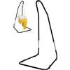 KOMFOTTEU Telaio per amaca regolabile in altezza, sedia sospesa, telaio in ferro con gancio, stand sospeso stabile, carico massimo 150 kg, per interni, patio, giardino