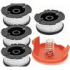 Fengfire per tagliabordi compatibili con Black Decker Sostituire AF-100 ST5530-GB GLC3630L20-GB STC1820PC-GB BESTA530-GB BESTA525-GB, con Copertura per Bobina e Molla (4+1)