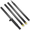 Akozon 2m 4 Sezione RTK GPS Fibra di Carbonio Fibra di Prisma PRISM con Bolla Livello 0 Mm Constant Professional, Accessorio Multifunzionale per l'uso Domestico