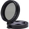 VBESTLIFE Filtro ND per Telefono Magnetico da 52 Mm, Vetro Ottico ND2-400 | Adatto a Tutti gli Smartphone, Telaio in Lega di Alluminio, Include Custodia e Panno per la Pulizia