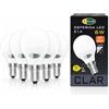 CLAR - Lampadina Crepuscolare da Esterno, Lampadine LED E14 Luce Calda, Led Sfera Luce, 6W (Pack 5)