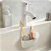 Generic Scarico per Lavello Cestino da Appendere Cestino di Scarico Morbido e Flessibile di Grande capacità per Bagno Portaoggetti da Parete Realizzato in TPR per Lavello della Lavandino del Bagno