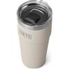 YETI Rambler Cup, Vacuum Insulated Stainless Steel Stackable Cup with Magslider Lid, Cape Taupe, 20 oz (591 ml)