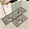 JEFFEL Set di 2 tappetini da cucina antiscivolo, lavabili, anti-affaticamento, per cucina, decorazione per la casa, ufficio, scrivania in piedi (J, 40x60+40x120cm)