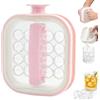 Generic Portable Silicone Ice Ball Maker Kettle,2-in-1 Silicone Ice Cube Tray Mold with Pull Handles,Pull-Out Ice Ball Release,Leak Proof Multi-Functional Ice Cube Mold for Home, Parties and Travel，Pink