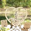 MYZQIFF Lettera personalizzata di testo personalizzato Wedding Guest Book con 30-100pcs Cuori di Legno, Legno Wedding Guestbook Segno, Anniversario Wedding segno nel libro per Cerimonia (style 15)