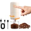 MERTTURM Macinacaffè Elettrico Portatile con Macine Ceramica, 90 Impostazioni Macinino Espresso, 18 Tazze per Ricarica, Macinatura 2X Più Veloce e Display Visivo Batteria per Ufficio/Viaggi/Campeggio