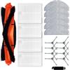 LVYXON Kit di Accessori di Ricambio per Robot aspirapolvere per Lubluelu per L20, 1 Spazzola Principale, 8 spazzole Laterali, 4 filtri, 5 Panni, 1 Spazzola per la Pulizia