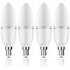 yiizon LED E14 12W lampadine a candela, 100W equivalenti a incandescenza, 3000K Bianca Calda, 1200LM, CRI>80+, non dimmerabile(4 pezzi)