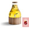 Springlane Kitchen SPRINGLANE Dispenser di Bevande 5,5 Litri con Rubinetto in Acciaio Inox, Contenitore in Vetro con Supporto di Legno, Distributore di Acqua, Dispenser Bibite, Caraffa Grande, Barattolo Mason Jar,