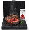 SLATEEX Pietra naturale nera di alta qualità, 3 cm, pietra ollare in pietra ollare, 20 x 20 x 3 cm, piastra lucidata per bistecca e pesce, conservazione del calore e per alimenti