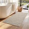 Cheerx Tappeto Bagno 70x120cm, Tappetino Tessuto a Colori Misti, Tappeti in Gomma Antiscivolo Assorbente, Soffice Tappetini Doccia, Lavabile in Lavatrice, Adatto per Doccia, Bagno, Beige