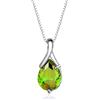 Bellitia Jewelry Collana Pendente con Pietra Naturale a Forma Pera, Collana con Ciondolo Ametista Viola da donna, Collana in Argento Sterling 925 con Pietre Preziose, Gioielli da donna