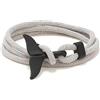 aninu Bracciale Balena Orca con App Monitoraggio - Adozione Simbolica Orca (Balena Assassina), Bracciale Surfista Ciondolo Pinna di Balena, Amicizia Coppia Regalo Uomo Donna Bambini, 7 Colori