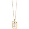 P D PAOLA PDPaola Mini Letter Z Necklace Collana con ciondolo a forma di lettera oro, Onesize, Argento sterling, Zirconia cubica