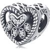 Eusense Charm Bead Argento Sterling Compatibili con Pandora e Bracciale Europeo