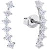 AMOR - Orecchini da Donna in Argento 925 - con Zircone - Orecchino a Perno - AMR-E0181