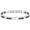 Maserati Bracciale Uomo in Acciaio, Ceramica, Collezione CERAMIC, Regalo Compleanno Fidanzato, Marito