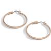 Swarovski Orecchini a cerchio Sommerset, Bianchi, Placcato color oro rosa