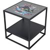 phoenix group AG Minecraft Tavolino, Metallo Legno ingegnerizzato, Nero, 1 Ablage