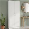 Dmora - Scarpiera Oceane, Mobile portascarpe, Armadio da ingresso multiuso, Mobiletto per calzature, 69x35 h170 cm, Bianco