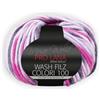 Unbekannt PRO LANA - Feltro di lavaggio Colori 100 - Colore: rosa/rosa (710) - 100 g/circa 100 m lana
