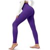 BAYDI Creamlush, leggings da donna a vita alta, morbidi pantaloni sportivi da donna, lunghi, elastici, per yoga, pilates, tempo libero, tutti i giorni (S-5XL), 1 confezione - viola, S-M