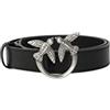 Pinko Love Berry Simply Belt H3 Vit., Cintura Donna, Z99o_nero-old Silver, M